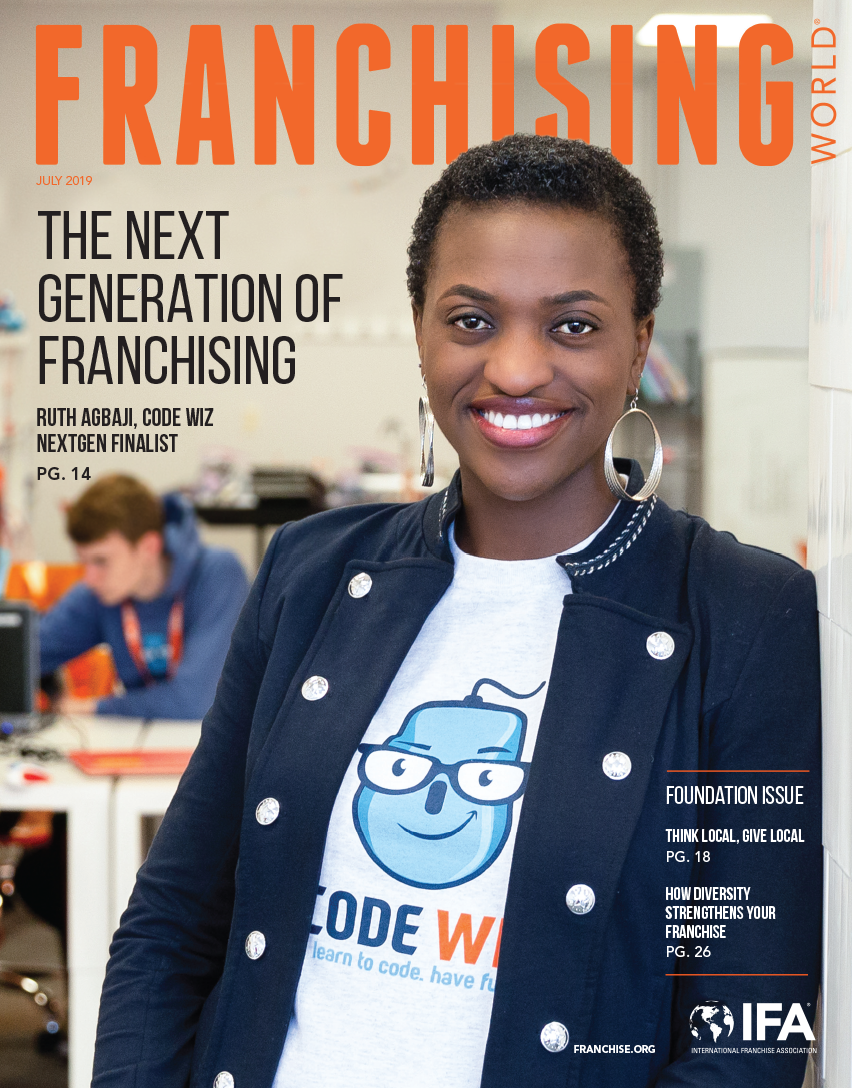 The July 2019 edition of Franchising World is focused on Diversity.