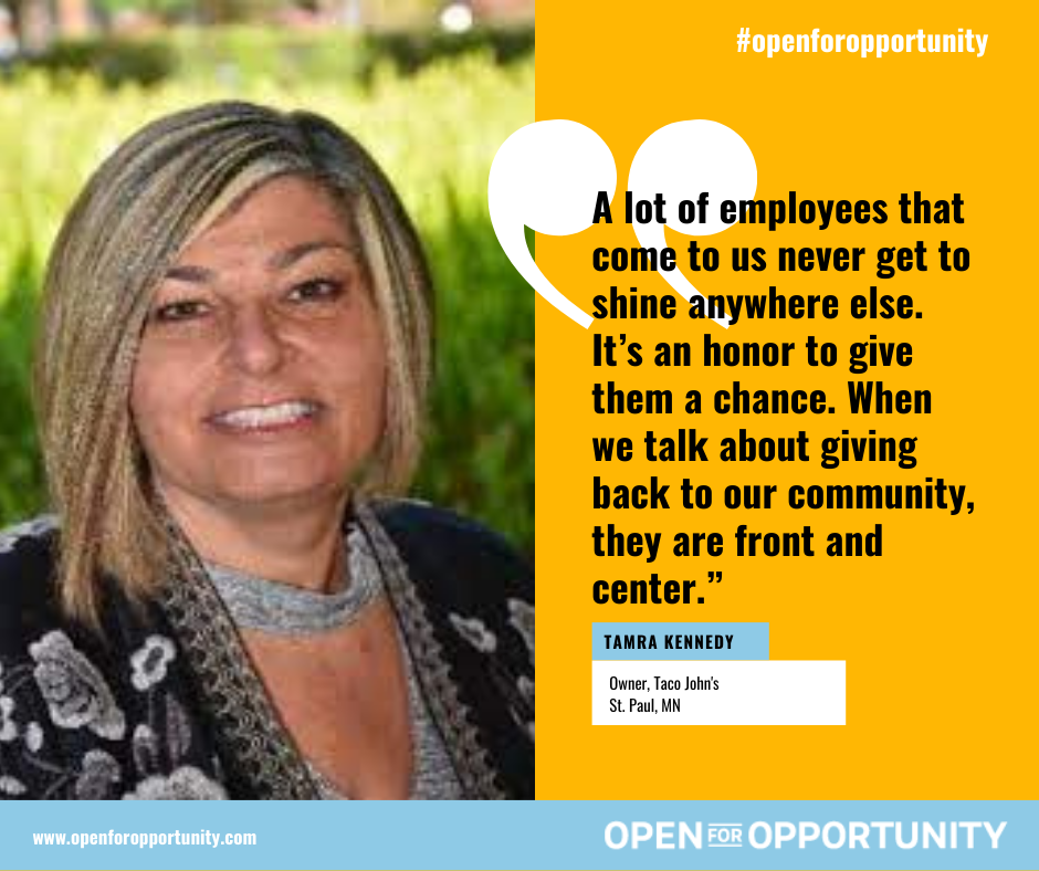 IFA Open for Opportunity - Tamra Kennedy, Taco John's